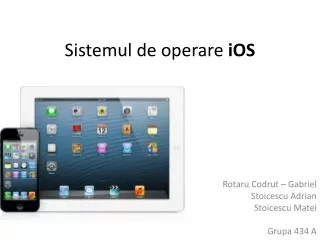 sistemul de operare ios