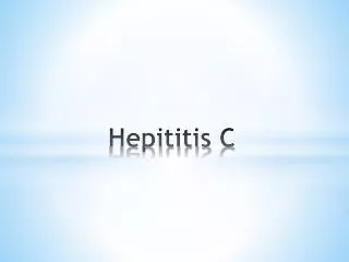 Hepititis C