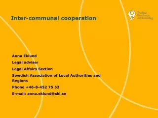 Inter-communal cooperation