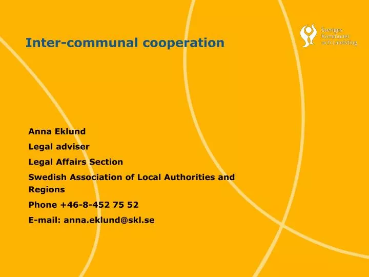 inter communal cooperation