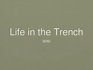 Life in the Trench