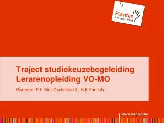 traject studiekeuzebegeleiding lerarenopleiding vo mo