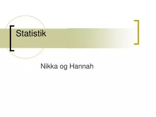 statistik