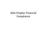 AGA Chapter Financial Compliance