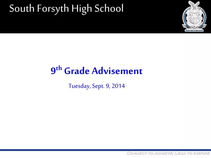 9 th grade advisement tuesday sept 9 2014