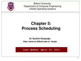 chapter 5 process scheduling