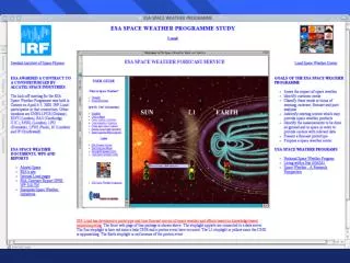 Review of existing Space Weather Service
