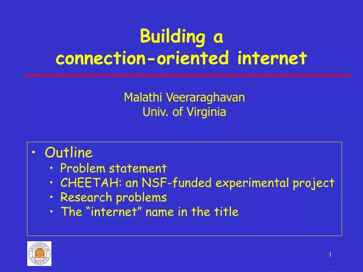 building a connection oriented internet