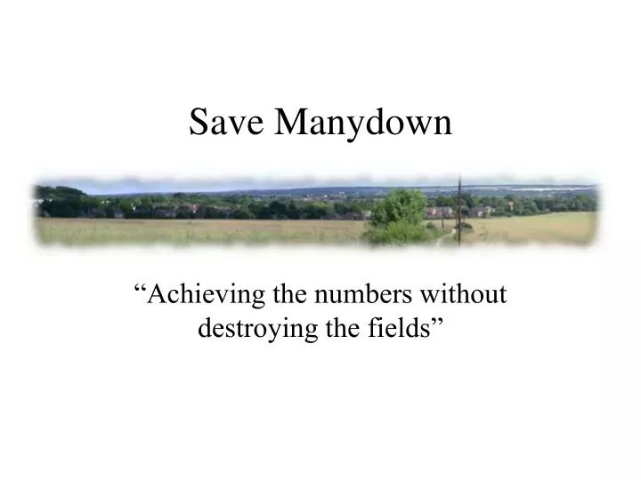 save manydown