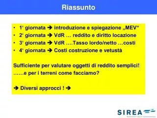 riassunto