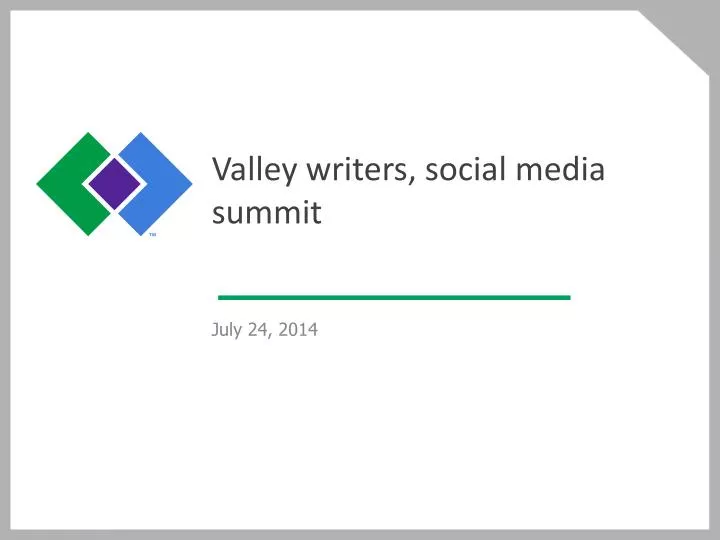 valley writers social media summit