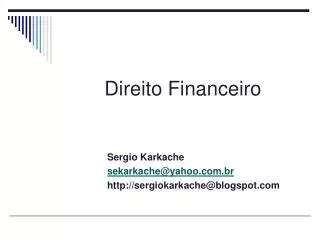 direito financeiro