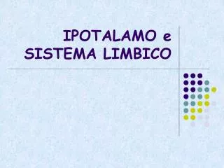 ipotalamo e sistema limbico
