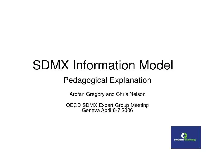 sdmx information model