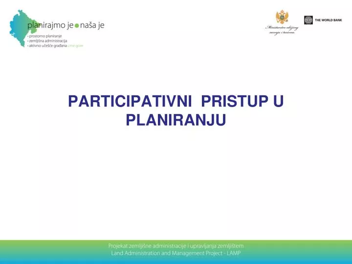 participativni pristup u planiranju