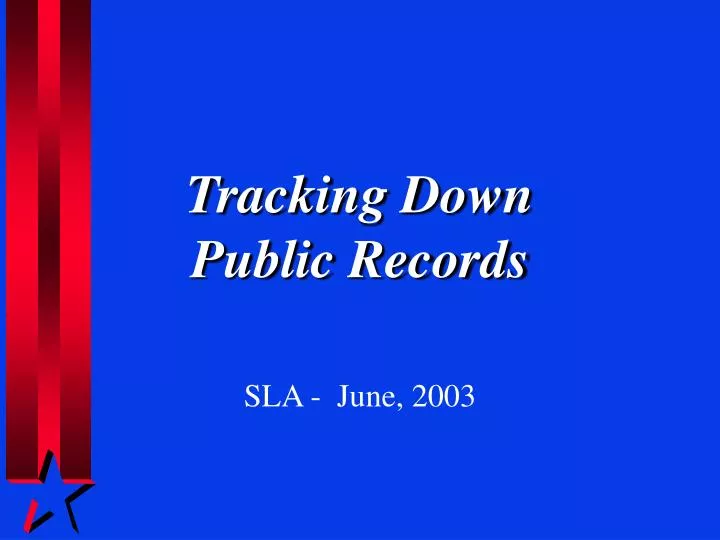 tracking down public records