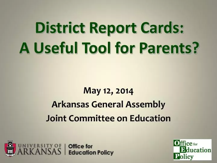 district report cards a useful tool for parents