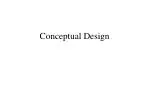 Conceptual Design - slide 1