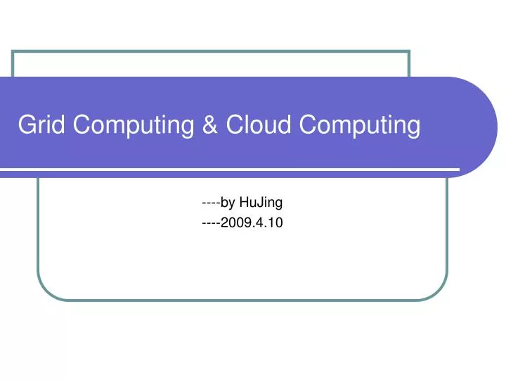 grid computing cloud computing