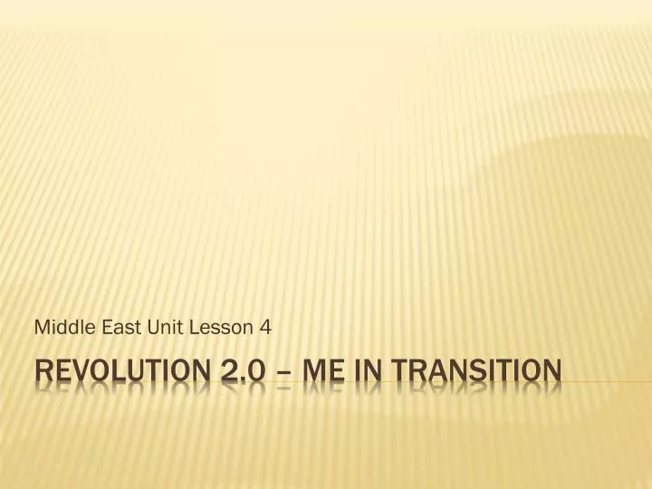middle east unit lesson 4