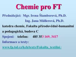 chemie pro ft