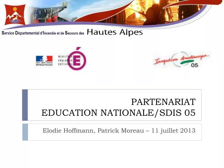 partenariat education nationale sdis 05