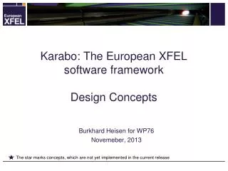 Karabo: The European XFEL software framework Design Concepts