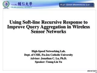 Using Soft-line Recursive Response to Improve Query Aggregation in Wireless Sensor Networks