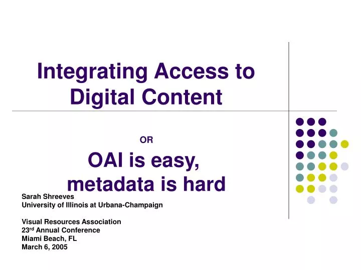 integrating access to digital content