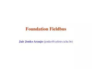Foundation Fieldbus