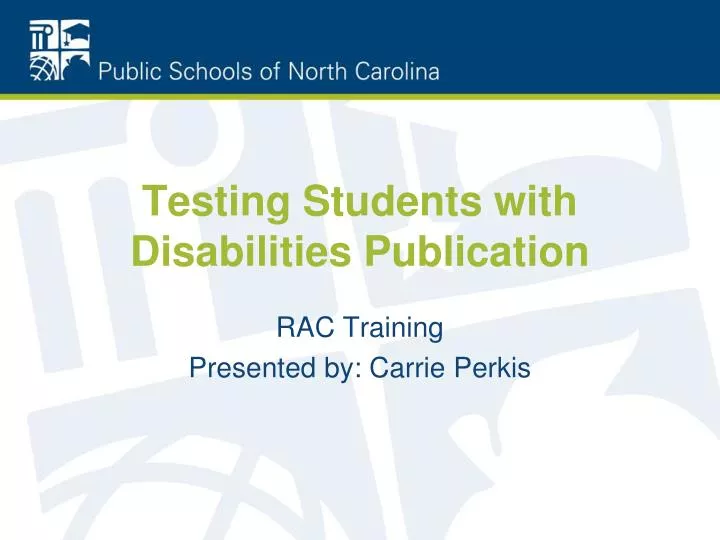 testing students with disabilities publication
