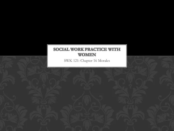 social work practice with women