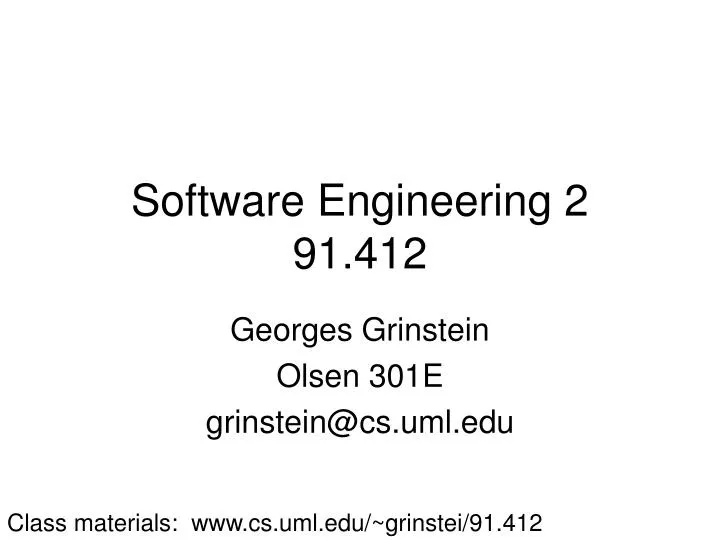 software engineering 2 91 412