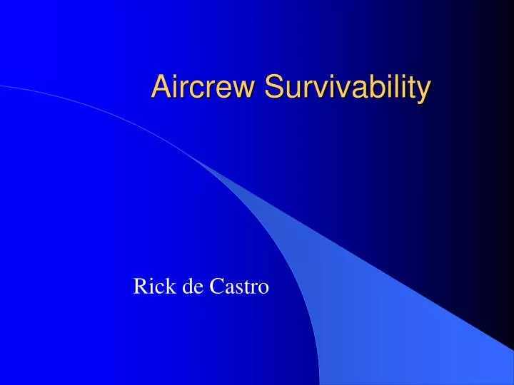 aircrew survivability