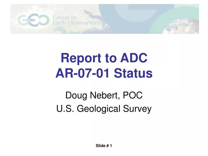 report to adc ar 07 01 status