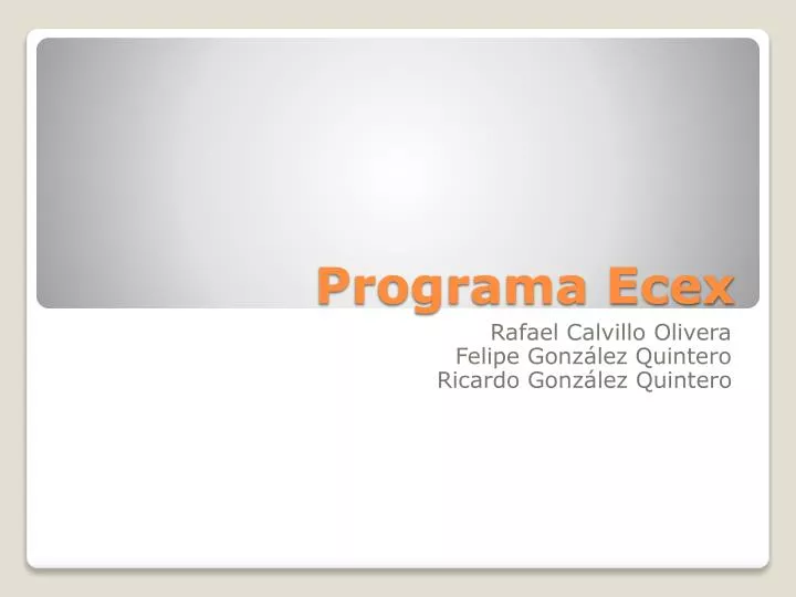 programa ecex