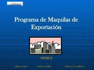 programa de maquilas de exportaci n