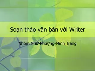 so n th o v n b n v i writer