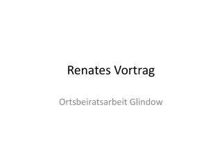 renates vortrag