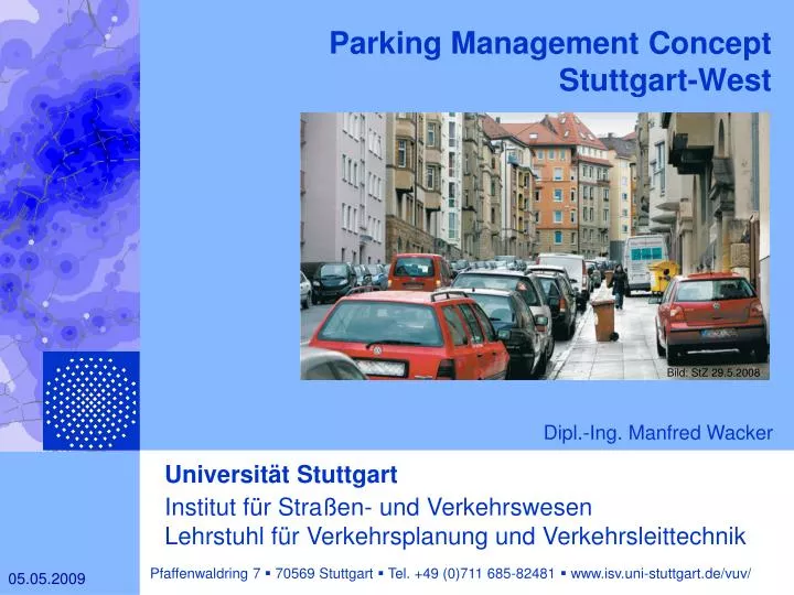 parking management concept stuttgart west