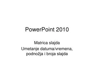 powerpoint 2010