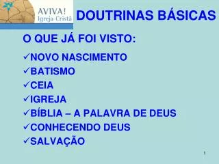 doutrinas b sicas