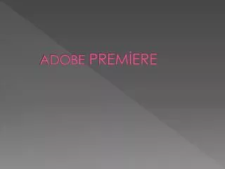 adobe prem ere