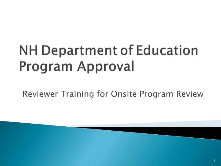 nh department of education program approval