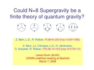 Could N=8 Supergravity be a finite theory of quantum gravity?