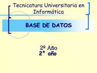 base de datos