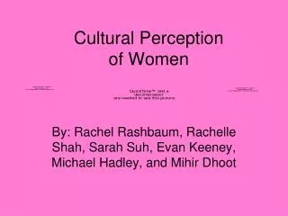 Cultural Perception of Women