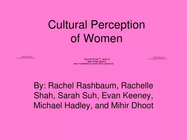 cultural perception of women