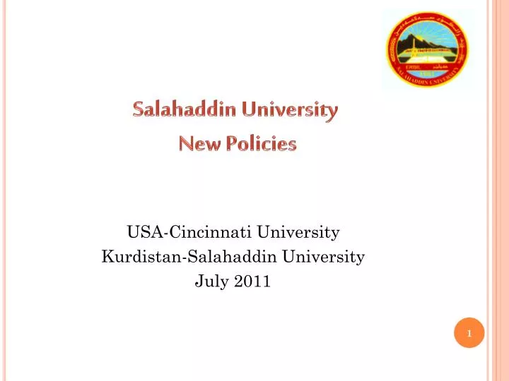 salahaddin university new policies