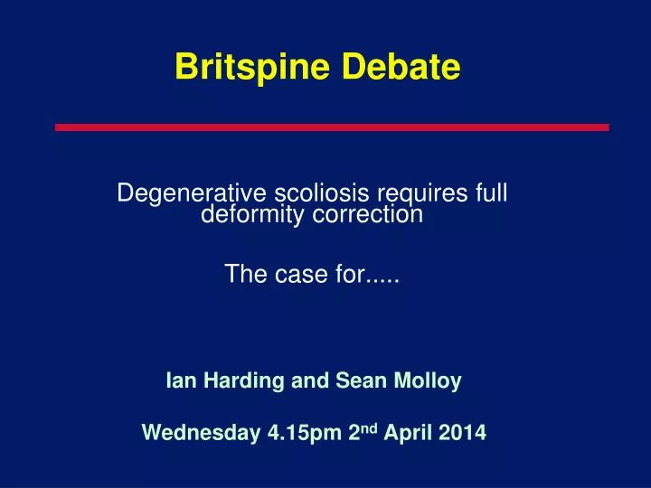 britspine debate